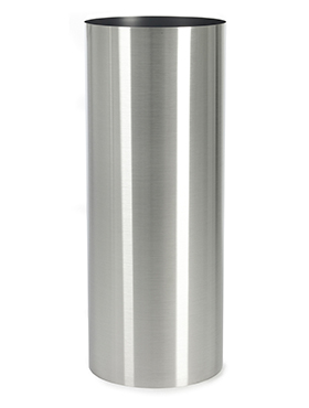 Кашпо Parel Column stainless steel brushed unlaquered on felt (1,2mm), D30xH90см