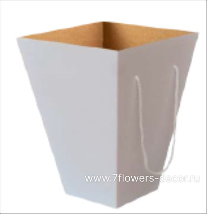 Коробка транспортировочная для цветов Эко (крафт), 18x32xH34,5 см, набор (10 шт), без крышки - фото 1