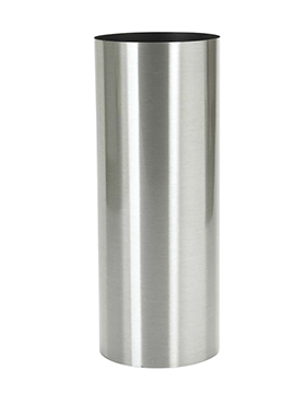 Кашпо Parel Column stainless steel brushed on felt (1.2mm), D30xH90см