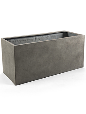 Кашпо D-lite Box S natural-concrete, 60x20xH20см