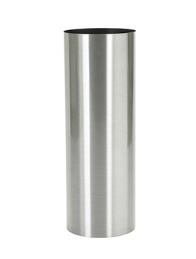 Кашпо Parel Column stainless steel brushed on felt (1.2mm), D30xH100см