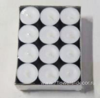 Свеча чайная (парафин), D3,7 см, набор (24 шт) - фото 1