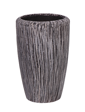Ваза Twist Vase black, D42xH68см