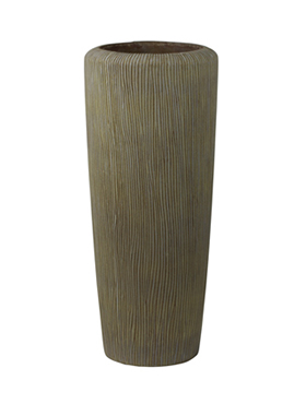 Кашпо Twist Vase camel, D37xH90см