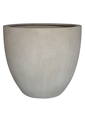 Кашпо Grigio Egg Pot Antique White-concrete, D50хH45см