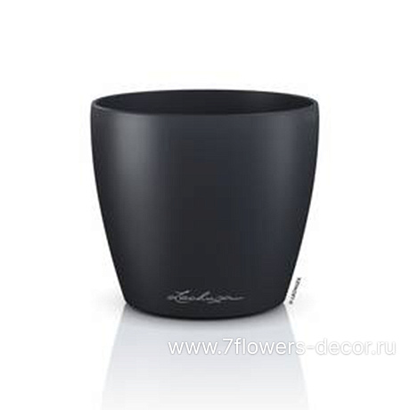 Кашпо Lechuza Classico Color Deco 12 slate (пластик), D13xH12 см - фото 1