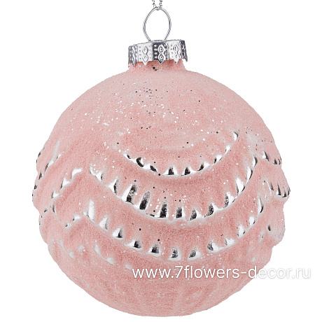 Елочная игрушка Шар (стекло), D8 см - фото 1