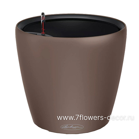 Кашпо Lechuza Classico LS Complete nutmeg (пластик), D35xH33 см - фото 1