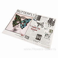 Набор дизайнерской бумаги "Butterfly" 80гр/м2, 50х70 см (10шт) - фото 1