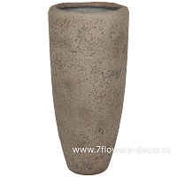 Кашпо Nobilis Marco "Stone Grey Vase" (файкостоун), D40xH90 см - фото 1