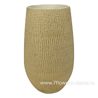 Кашпо Indoor Pottery Pot High Ryan Shiny Sand (per 2 pcs.), D18хH30см - фото 1