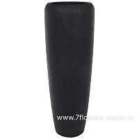 Кашпо Nobilis Marco "Rough Anthracite Vase" (полистоун), D34xH97 см - фото 1
