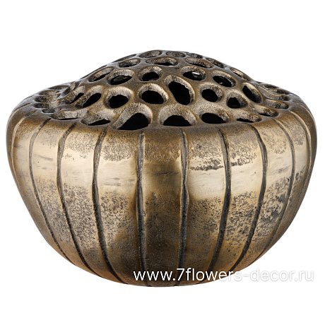 Ваза Лотос (металл), D25xH17 см - фото 1