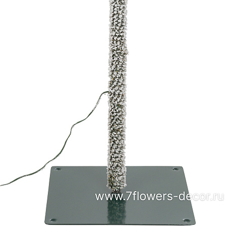 Ель искусственная заснеженная с лампочками Королева Тянь Шаня (ПЭ), D70xH210 см - фото 2