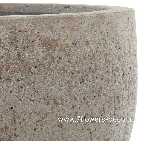Кашпо Nobilis Marco Plain grey stone Cup (файкостоун), D53хH38 см - фото 2