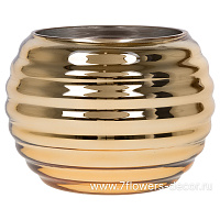 Кашпо (стекло), D15xH11 см - фото 1