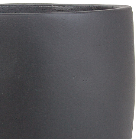 Кашпо Nobilis Marco Stone graphite Cylinder (файберклэй), D15хH15 см - фото 3