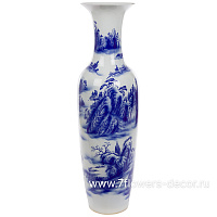 Ваза "Шинаузри Королевский синий" (керамика), H120 см - фото 1