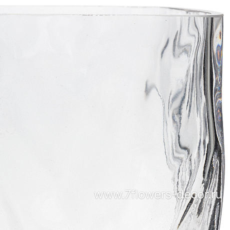 Ваза Paper (стекло), D12xH29 см - фото 2