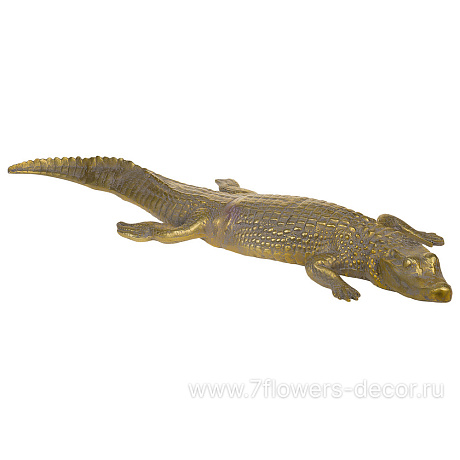 Фигура Крокодил (металл), 88х25хH7 см - фото 1