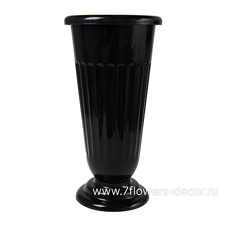 Вазон рифленый (пластик), D20xH45 см - фото 1