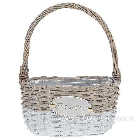 Корзина плетеная (ива), 23x16xH12/23 см - фото 2