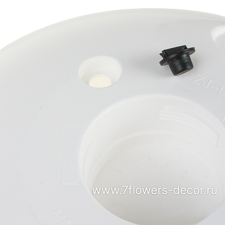 Кашпо PLANTA VITA Round Sllk white WL с автополивом (пластик), D49xH55 см - фото 4