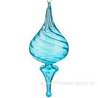 Елочная игрушка "Калабаш" (стекло), 7,5xH19 см - фото 1