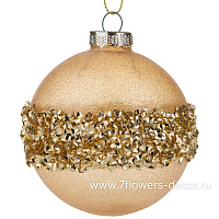 Елочная игрушка "Шар" (стекло), D8 см - фото 1