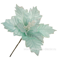 Цветок искусственный "Пуансеттия" (ткань), D29 см - фото 1