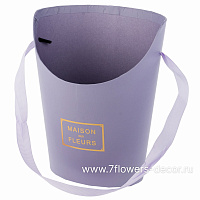 Коробка-кашпо "Принт", 15,5x12xH19 см, с ручкой - фото 1