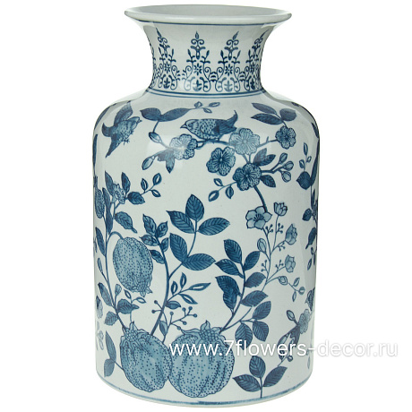 Ваза Шинуазри (керамика), D18,5xH31 см - фото 1