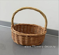 Корзина плетеная (ива), 23x15xH10/23 см
