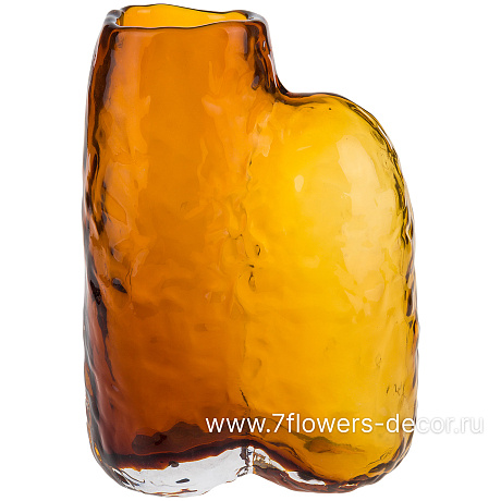 Ваза Amber (стекло), 12х7xH16 см - фото 1