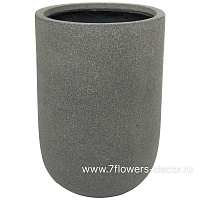 Кашпо Nobilis Marco "Plain rough grey Jar" (файкостоун), D28хH40 см - фото 1