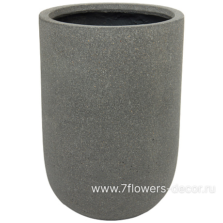 Кашпо Nobilis Marco Plain rough grey Jar (файкостоун), D28хH40 см - фото 1