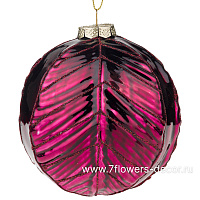 Елочная игрушка "Шар" (стекло), D10 см - фото 1