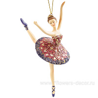Елочная игрушка "Балерина " (полирезин), 10x9xH17 см - фото 1