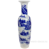Ваза "Шинаузри Королевский синий" (керамика), H140 см - фото 1