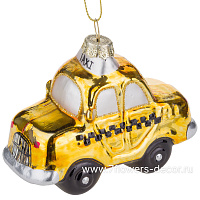 Елочная игрушка "Машина" (стекло), 10x5xH8 см - фото 1
