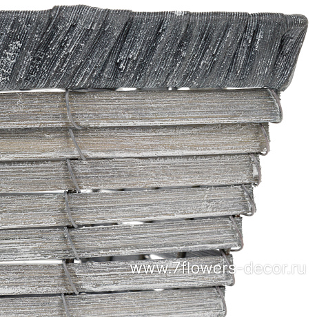 Кашпо плетеное (пластик), 20х12хН10 см - фото 4