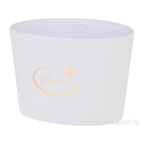 Коробка-кашпо Овал/Принт, 14x11xH10 см - фото 1