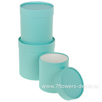 Коробка шляпная, D16xH16 см - D12xH12 см, набор (3 шт) - фото 1