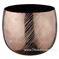 Ваза "Smoke bright" (металл), D29xH23,5 см - фото 1