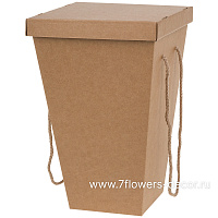 Коробка транспортировочная для цветов (крафт), 14x23xH36 см, набор (10 шт) - фото 1