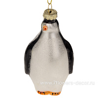 Елочная игрушка "Пингвин" (стекло), 7x5xH10 см - фото 1