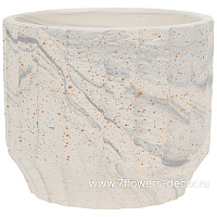 Кашпо "Marble" (керамика), D12xH10 см - фото 1