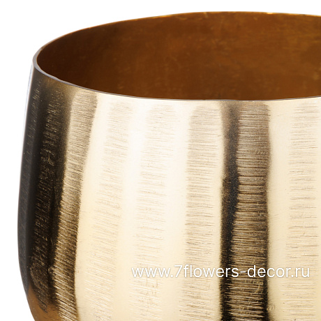 Кашпо (металл), D15xH12,5 см - фото 2
