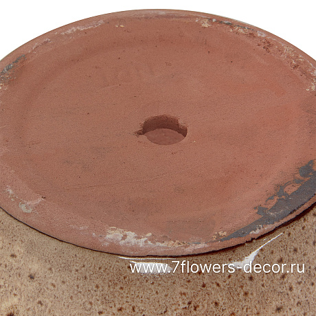 Кашпо Nobilis Marco Sandy Beige Round (керамика), D24хH28 см - фото 4