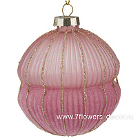 Елочная игрушка "Луковка" (стекло), D8 см - фото 1